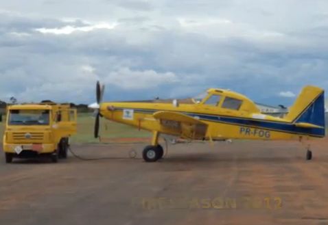 Aviões Agrícolas combatem incêndio na Chapada Diamantina